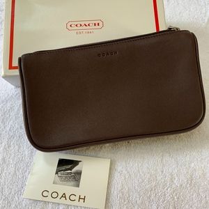 Vintage Leather Coach Clutch